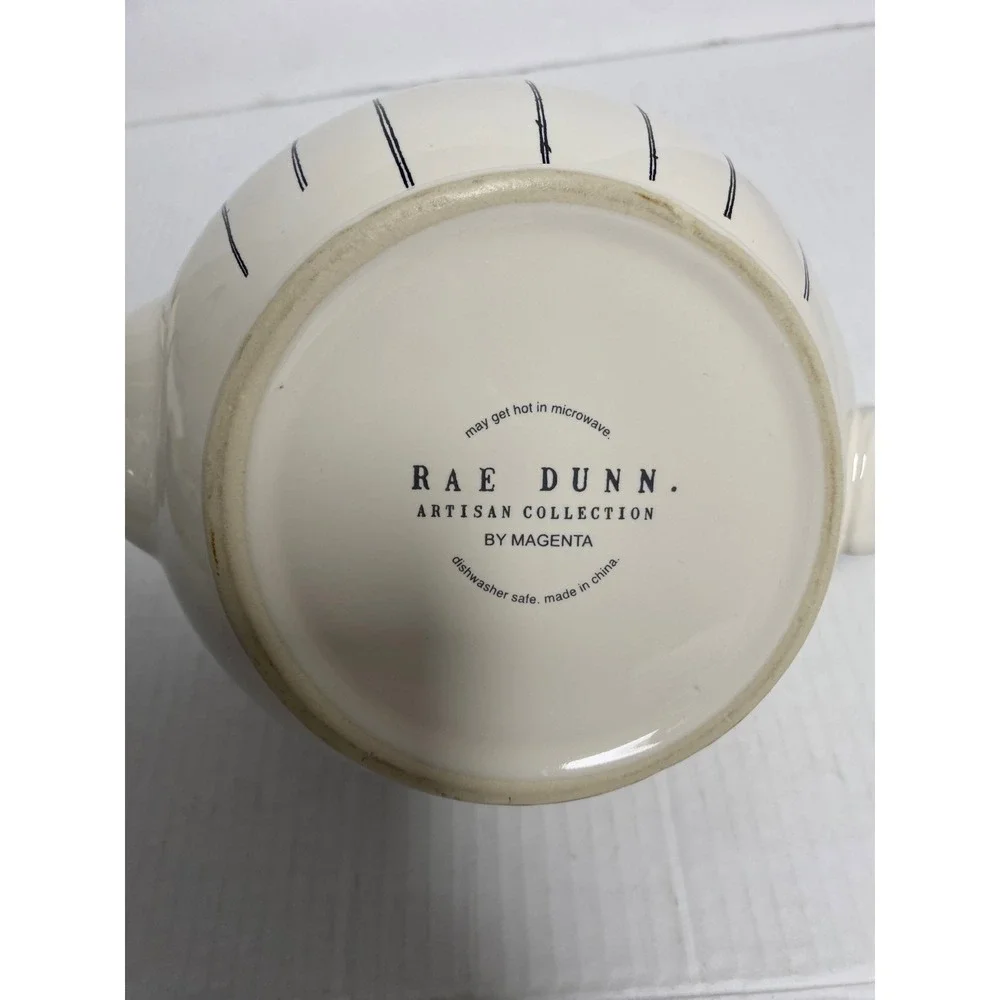 Rae Dunn Home Wildflower Teapot Artisan‎ Collection by Magenta Cream Floral Lid